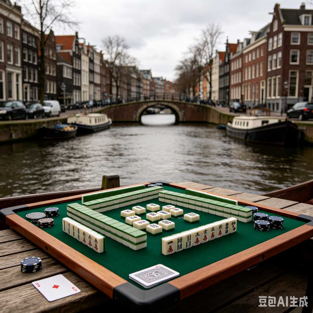 printed logo mahjong set